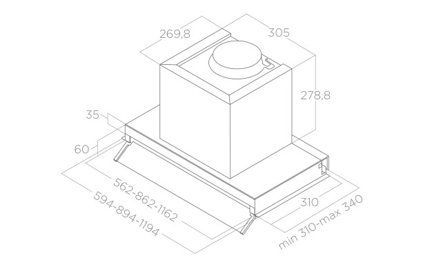 Аспиратор Elica Boxin Plus 90